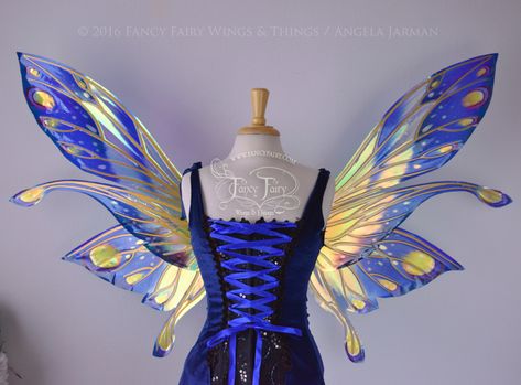 Fancy Fairy Wings & Things on Instagram: “Surprise! I’ll have 2 listings for made to order extra large / giant wings in a 51 - 52 inch wingspan tonight at 9pm PST! You can choose…” Gold Fairy Wings, Costume Fairy Wings, Iridescent Fairy Wings, Green Fairy Wings, Iridescent Fairy, Elf Wings, Fantasy Accessories, Fairy Wings Costume, Create Character