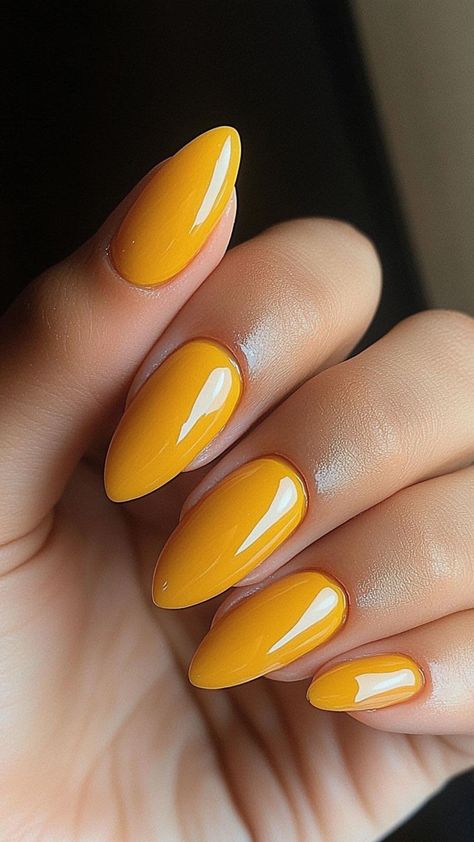 22 Early Fall Nail Colors You’ll Love: Perfect for Any Skin Tone | Lookosm Fall Yellow Nails, Early Fall Nail Colors, Fall Nail Color Ideas, Warm Spring Color Palette, Reverse Ombre Hair, Fall Yellow, Nail Shades, Winter Board, Fall Nail Color