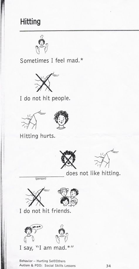 No Hitting, Progress Monitoring Special Education, Behavioral Therapist, Early Childhood Education Activities, Social Skills Lessons, Social Emotional Activities, Behaviour Strategies, Behavior Interventions, Social Story