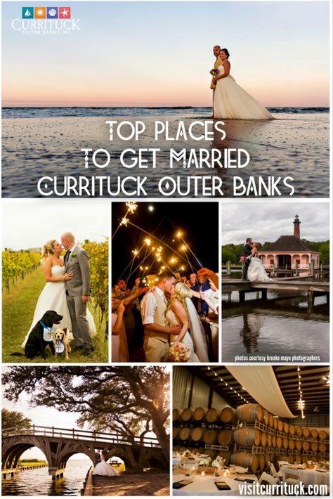 Check out our list of top places to get married on the Currituck Outer Banks - a string of barrier islands on North Carolina's coast. Say “I do” in a vineyard or on the grounds of the historic Currituck Beach Lighthouse. Exchange vows overlooking the Currituck Sound or in front of tumbling waves. Download our free wedding guide to find event homes, wedding planners, vendors, photographers and florists. visitcurrituck.com/weddings-in-currituck/ Outer Banks Beach Wedding, Wedding Planner Guide, Obx Wedding, Beach Lighthouse, Check Lists, Love Jones, Outer Banks Beach, Outer Banks Wedding, Event Planning Tips