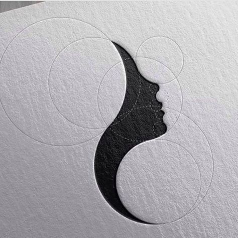 blog design &#34;Woman face contours&#34; design - on felt . - &#34;Woman face contours&#34; design Graphisches Design, Drawing Faces, 카드 디자인, Soyut Sanat Tabloları, Blog Logo, Photography Logos, Brand Identity Design, 로고 디자인, Logo Design Inspiration