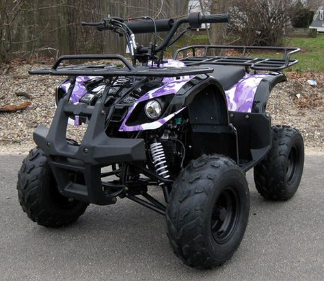 purple+camo | 110cc Purple Camo ATV | Flickr - Photo Sharing! Atv Four Wheelers, Four Wheeling, Four Wheeler, 4 Wheelers, Pretty Bike, Purple Camo, Four Wheelers, 4 Wheeler, Quad Bike