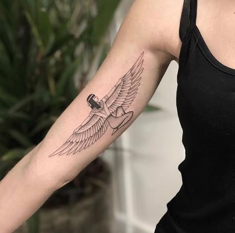 Goddesses Tattoo, Ma'at Tattoo, Queen Tattoo Ideas, Egyptian Tattoo For Women, Egyptian Goddess Tattoo, African Queen Tattoo, Mythology Goddesses, Nefertiti Tattoo, Egyptian Tattoo Sleeve