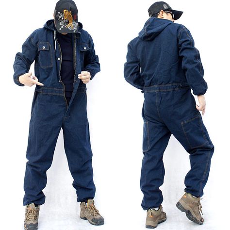 Mens Jumpsuit Fashion, Clothing Practice, Workwear Jumpsuit, Overalls Jeans, Romper Men, Jumpsuit Long Sleeve, Men's Overalls, Coverall Jumpsuit, Overalls Men