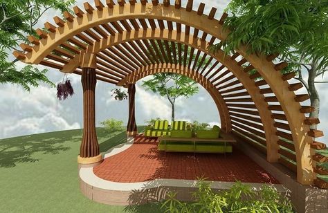 Modern Gazebo, Outdoor Patio Designs, Backyard Pavilion, Home Garden Design, Outdoor Decor Backyard, Pergola Designs, Outdoor Pergola, Backyard Patio Designs, Backyard Design