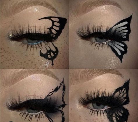 Elven Makeup, Sarah Marie, Butterfly Makeup, Punk Makeup, Cute Eye Makeup, Face Art Makeup, Graphic Makeup, Rave Makeup, Swag Makeup