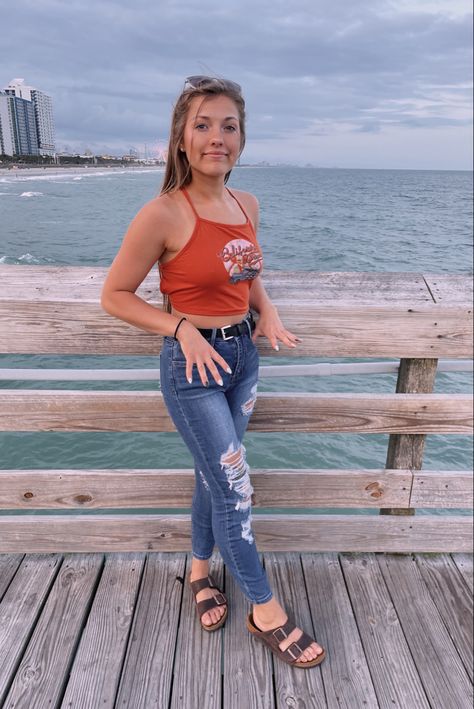 #summer#beach#outfit#myrtle#burks#boardwalk Boardwalk Outfit Summer, Beach Boardwalk Outfit, Myrtle Beach Outfits, Boardwalk Outfit, Casual Lunch Outfit, Lunch Outfits, Lunch Outfit, Beach Boardwalk, Summer Beach Outfit