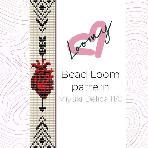 LoomyPatterns - Etsy Bracelet Book, Bead Loom Designs, Pony Bead Patterns, Bead Loom Pattern, Loom Bracelet Patterns, Paper Flower Crafts, Loom Bracelet, Loom Pattern, Bead Weaving Patterns