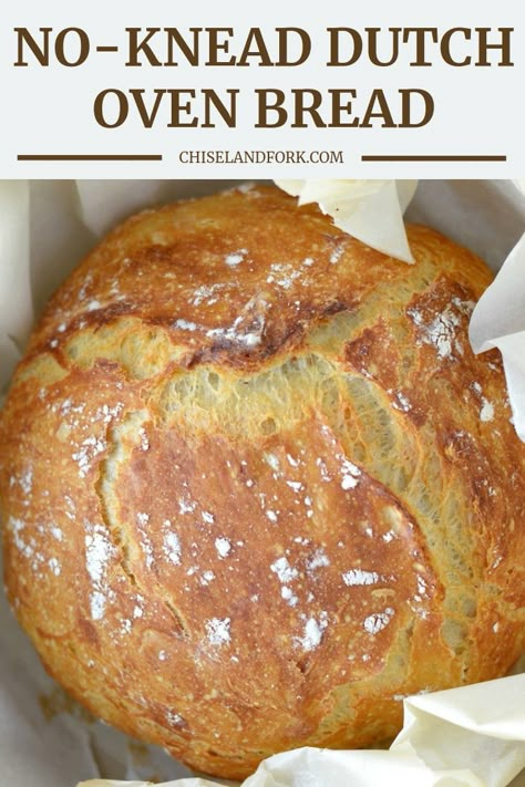 Rustic Bread Recipe, Dutch Oven Bread Recipe, Oven Bread, Dutch Oven Bread, Bread Maker Recipes, Artisan Bread Recipes, Rustic Bread, Cloud Bread, Dutch Oven Recipes