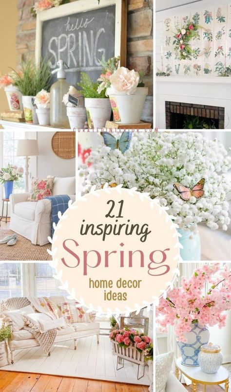 21 Best Spring Home Decor Ideas Easy Diy Centerpieces, Decorating 2023, Decor For Desk, Easter Home Decor Ideas, Easter Tables, Easter At Home, Spring Bedroom Decor, Decorating For Spring, Spring Party Ideas