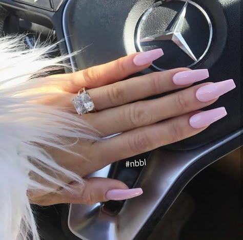 Lux Lifestyle, Light Pink Acrylic Nails, Light Pink Nail Designs, Matte Pink Nails, Baby Pink Nails, Light Pink Nails, Nails Tumblr, Vacation Nails, Ballerina Nails