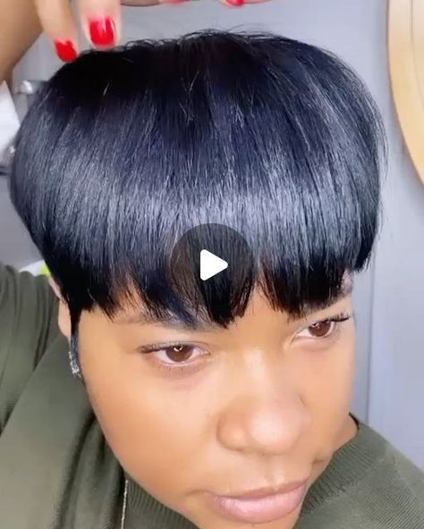 The Cut Life on Instagram: "@hairhype_ made magic with this mushroom cut! ✂️
.
.
#thecutlife #bangs #shorthair #mushroomcut #nychairstylist #brooklynhairstylist" Mushroom Cut Black Women, Mushroom Cut, Cut Life, Hair Stylist, Short Hair, Bangs, Black Women, Short Hair Styles, Stuffed Mushrooms