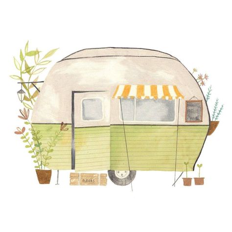 Today I drew a caravan !  More colourful than my usual illustrations, not sure if I like it but it's done   I wish you a great Saturday evening !   #illustration #caravan #colouredpencil #fabrianopaper #watercolour Vintage Camper Art, Camper Art, Flow Magazine, Summer Illustration, Artist Sketchbook, Watercolour Inspiration, Vintage Camping, Illustrators On Instagram, Travel Images