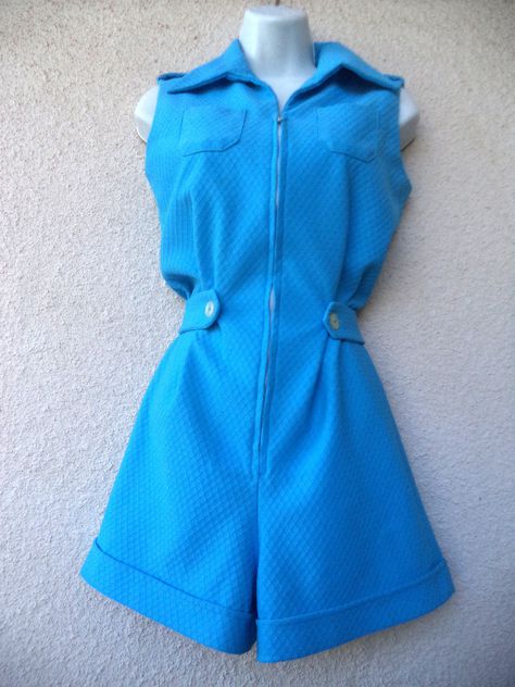 1960s Fashion Dress, 60s Romper, 70s Romper, 60s Jumpsuit, 60s Gogo, 80s Inspired Outfits, Mod Mini Dress, Vintage Romper, Belted Romper