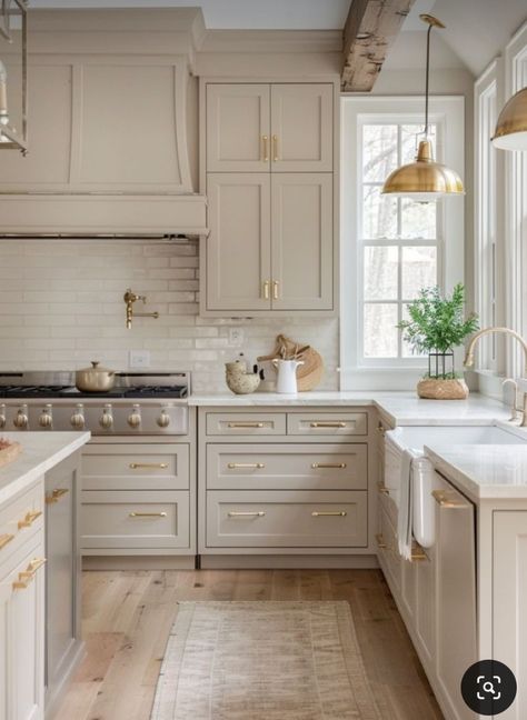 Counter Tops, A Kitchen, The Kitchen, Gold, White