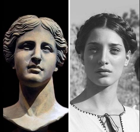 Greek Beauty, Classic Sculpture, Greek Statues, Roman Goddess, Greek Sculpture, Goddess Of Love, Portrait Sculpture, Greek Art, Art Antique