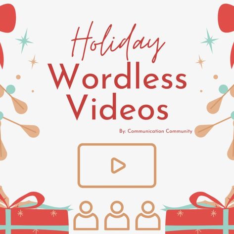 A collection of holiday-themed wordless videos for therapy sessions and home enjoyment! Toddler Christmas Traditions, Wordless Videos, Toddler Themes, Christmas Videos, Speech Therapy Activities, Christmas Gif, Toddler Christmas, Kwanzaa, Therapy Activities