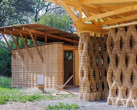 studio MEMM fronts tree house in brazil with playful solar shading 3d Printed Building, Tavira Portugal, Kengo Kuma, Rammed Earth, Vernacular Architecture, Low Carbon, Japanese Architecture, Gifu, Carbon Emissions