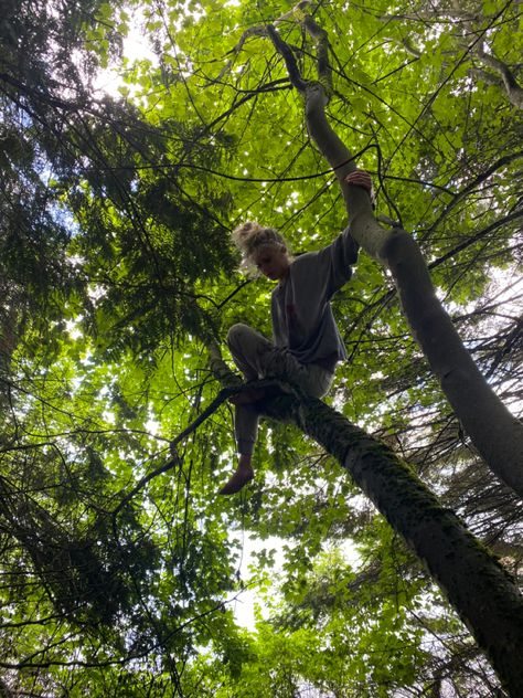 Sitting In Tree Pose Reference, Potion Maker, Reference People, Emory Scott, Kids Tree, Forest People, Climbing Trees, Fairy Folk, Sitting In A Tree