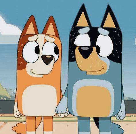 Bandit Bluey, Bandit And Chilli, Bluey Chilli, Bluey Characters, Bluey Family, Dream Man, Pfp Ideas, Cute Little Drawings, Dream Guy