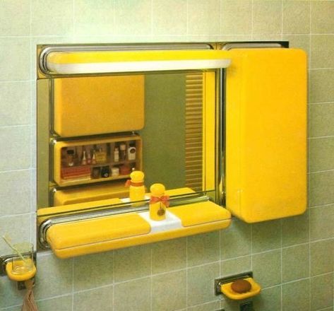 Space Age Bathroom, Space Age Interior, 70s Interior, 70s House, Retro Interior Design, Retro Interior, Vintage Bathrooms, Bad Design, Funky Furniture