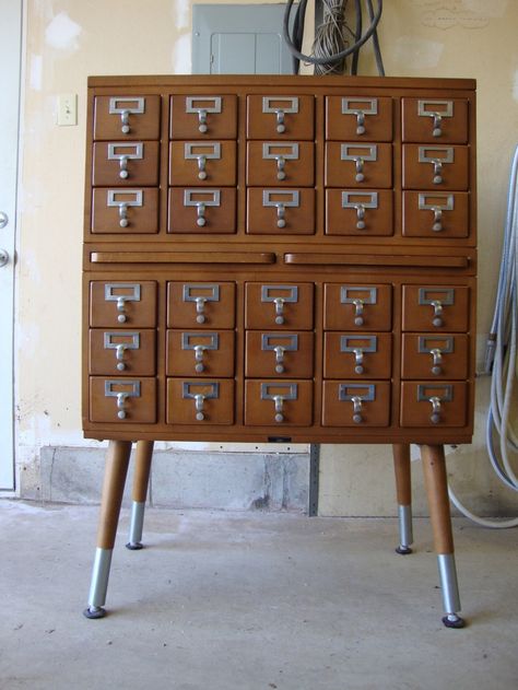 vintage library card catalog | Vintage Industrial Worden Co. 30 Drawer Library Card Catalog Cabinet ... Letterpress Cabinet, Library Card Catalog Cabinet, Card Catalog Cabinet, Library Card Catalog, Card Catalog, Index Card, Industrial Design Furniture, Vintage Industrial Furniture, Vintage Library