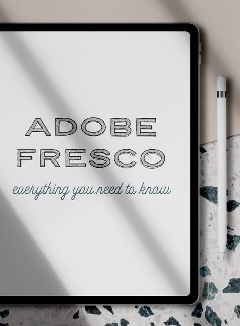 How To Use Adobe Fresco, Ipad Drawing Ideas Adobe Fresco, Adobe Fresco Art Tutorial, Adobe Fresco Brushes, Adobe Illustrator Brushes, Fresco Painting, Digital Art Software, Art Learning, Free Brushes