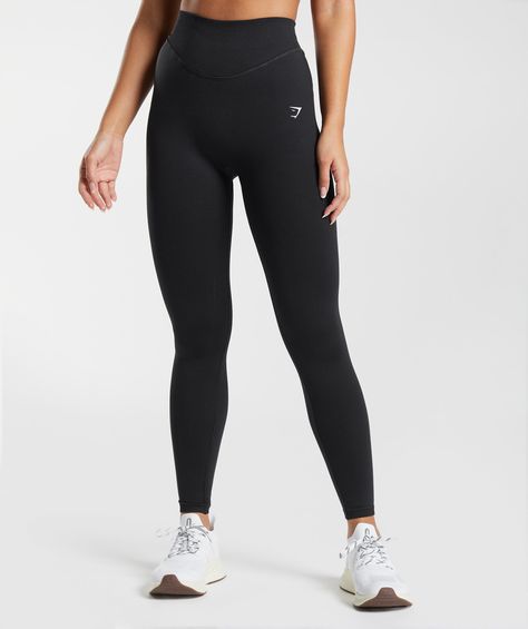 Black Gym Leggings, Embrace It, Gymshark Leggings, Black Seamless, Womens Workout Outfits, Gym Leggings, Black Sports Bra, Seamless Leggings, Sports Leggings