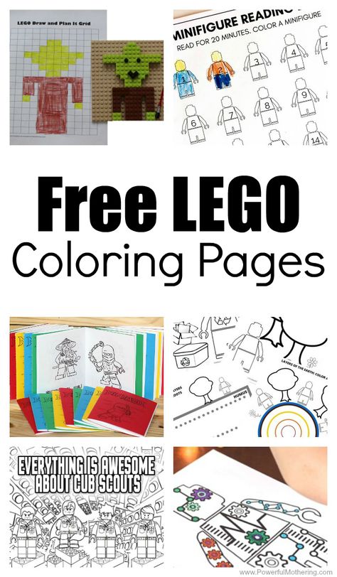 Lego Classroom Theme, Free Coloring Pictures, Lego Printables, Lego Camp, Coloring Pictures For Kids, Lego Coloring, Lego Coloring Pages, Lego Challenge, Free Lego