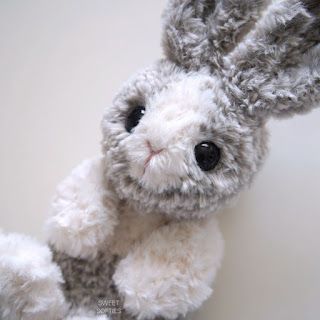 Faux Fur Bunny Snuggler · Amigurumi Crochet Pattern - Sweet Softies Crochet Fur Yarn Projects, Faux Fur Amigurumi, Faux Fur Yarn Crochet Patterns, Crochet Fluffy Yarn Projects, Large Crochet Plushies Pattern Free, Fluffy Yarn Crochet, Ideas To Crochet, Fur Crochet, Cute Crochet Ideas