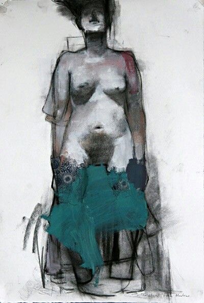 Arcenio Martin Campos / Untitled (one) / oil, charcoal, gouache and pastel on paper Martin Campos Paintings, Figural Painting, Figure Drawing Female, Distortion Art, Human Drawing, Oil Pastel Art, Figurative Artists, Pastel Art, Elements Of Art