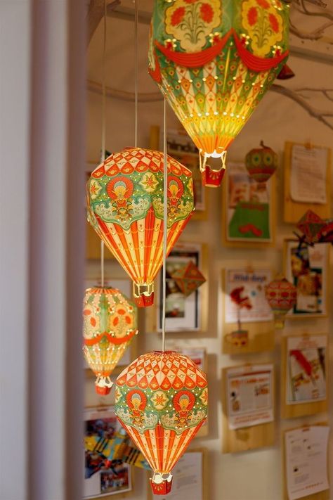 Colorful Lamp, Colorful Lamp Shades, Hanging Decorations, Cabins In The Woods, Hope Chest, Lamp Shades, Home Projects, Hanging Decor, Room Design