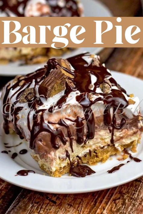 Chocolate Pie Recipe, Fluff Desserts, Easy Pie Recipes, Dessert Bar Recipe, Cream Pie Recipes, Peanut Butter Cheesecake, Peanut Butter Desserts, Cold Desserts, Chocolate Pie