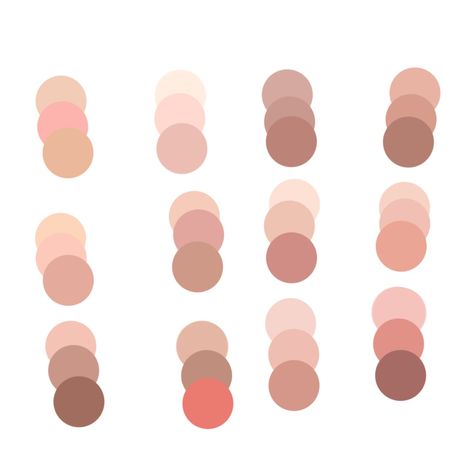 Skin-pallete-base Skin Coloring, Skin Color Palette, Pale Skin, Skin Art, Reference Photos, Blush Color, Brown Skin, Color Theory, Art Reference Photos