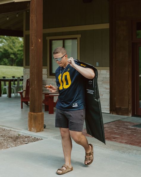 This is your sign to do a game day walk in with your boys on your wedding day😎 The results you’ve all been waiting for😤 Check my profile for BTS of this fun morning! #nfl #gameday #gamedaywalkin #walkin #weddingwalkin #groomsmen #weddingphotography Groomsmen Game Day Pics, Game Day Photos, Wedding Walk, Photos Inspo, Catholic Wedding, On Your Wedding Day, My Profile, Wedding Pictures, Wedding Photo