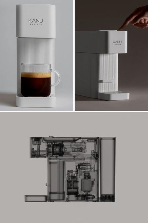 Minimal Coffee Machine, Futuristic Coffee Machine, Coffee Machine Capsule, Modern Coffee Machine, Luxury Coffee Machine, Coffee Personality, Coffee Maker Design, Coffe Maker, Coffee Machine Design