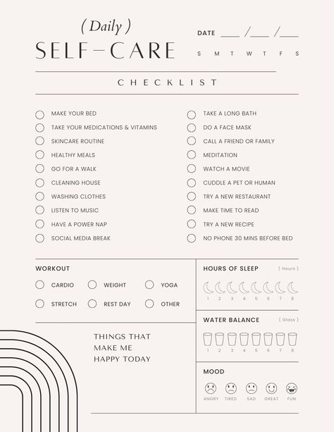 Our Minimalist Daily Self-Care Tracker is designed to help you prioritize self-care and wellness in your daily routine. This printable tracker features a clean and simple layout, perfect for those who appreciate minimalist design. With sections for tracking activities such as meditation, exercise, hydration, gratitude, and more, this tracker allows you to focus on what matters most to your well-being. Start each day with intention and mindfulness as you monitor your self-care habits and celebrate your progress. Download, print, and begin your journey to a more balanced and fulfilling life today. Before Bed Workout, Daily Routine Schedule, Journal Tracker, Printable Tracker, Daily Routine Planner, Wellness Tracker, Habit Tracker Bullet Journal, Habit Tracker Printable, Tracker Free