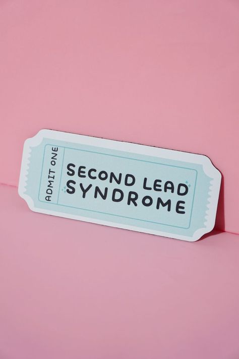 A bright green magnet with "Second lead syndrome - admit one" written on it. Second Lead Syndrome, Kdrama Funny, Admit One, Get Yours Now, Cute Stickers, Kdrama, Magnets, Fan, Stars