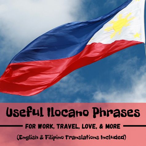 Here are some handy Ilocano phrases for everyday use in a variety of common occasions. Whether you're a traveler looking for some handy phrases or you're serious about learning to speak the language, this list of translations should prove useful. Ilocano Word, English Pronouns, Filipino Words, Workplace Communication, Cheer Someone Up, Learn Another Language, First Language, Starting A New Job, Video Lessons