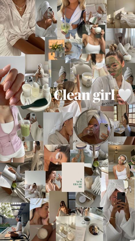 Clean girl lifestyle #cleangirl #vanillagirl #lifestyle #goals Clean Girl Collage, Girl Lifestyle Aesthetic, Clean Girl Lifestyle, Collage Of Photos, Fitness Fashion Outfits, Girl Goals, Clean Lifestyle, Girl Vibe, Lifestyle Goals