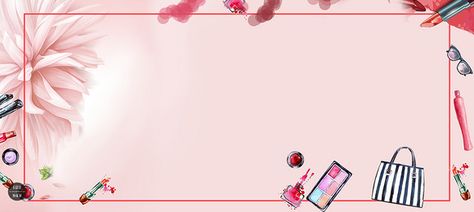 Simple fresh atmosphere watercolor cosmetics Facebook Cover Photos Vintage, Makeup Backgrounds, Facebook Background, Cover Photo Design, Logo Online Shop, Fb Banner, Youtube Banner Backgrounds, Pink Flowers Wallpaper, Makeup Artist Logo