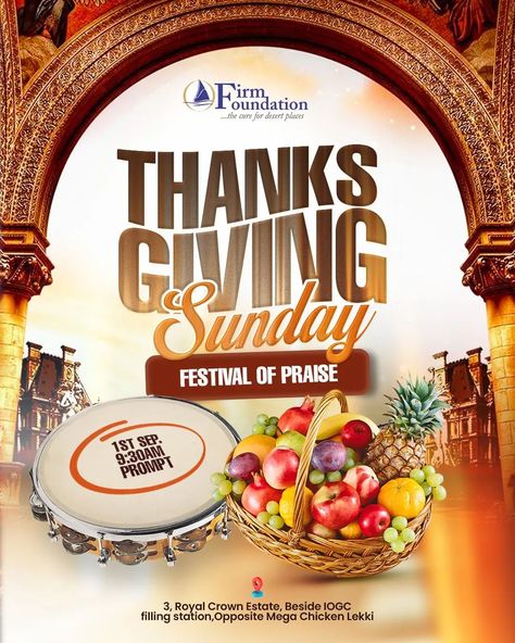 Designs for Thanksgiving service a festival of praise . Using engaging back grounds relating to a church setting as well as resources for music really aided in the presentation of this design . What's your take ❔ . Do well to get THE FLYER DESIGN COURSE DBA 💻🖱️ still at a discounted rate and learn Photoshop and flyer design also don't forget to send a DM 📥 for all you design projects . . . . #graphicdesign #graphicdesigners #graphicdesigner #eflyer #photoshop #photoshopcs6 #photoshopmanipula... Church Thanksgiving Flyer Design, Thanksgiving Church Flyer, Church Harvest Festival, Thanksgiving Flyer, Purple Galaxy Wallpaper, Thanksgiving Service, Thanksgiving Poster, Christian Graphic Design, Festival Flyer