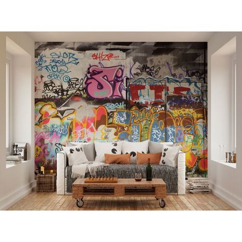 Graffiti Wall Mural, Street Wall Art, 3d Wall Murals, Urban Graffiti, Graffiti Murals, Street Graffiti, Wallpaper Rolls, Graffiti Wall, Stunning Wallpapers