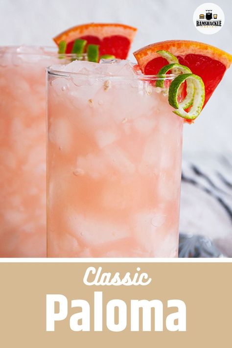 Want to add a little twist to your cocktail game? Try the Paloma! :tropical_drink:This tequila-based drink with a hint of grapefruit will tantalize your taste buds. Follow my simple recipe and enjoy your new favorite drink! Paloma Drink Tequila, Gin Paloma Cocktail, Paloma Cocktail Tequila Fresca, Paloma Cocktail Vodka, Paloma Batch Cocktail, Paloma Cocktail With Vodka, How To Make A Paloma Drink, Easy Paloma Recipe, Pink Paloma Cocktail