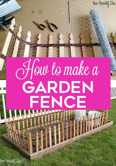 How to make a garden fence! DIY Garden Fencing #gardening #gardenideas Diy Garden Fencing, Garden Fence Diy, Fence Diy, Fenced Vegetable Garden, Diy Garden Patio, Diy Garden Fence, Garden Posts, Garden Vines, Diy Fence