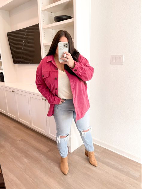 Hot Pink Shacket Outfit, Pink Shacket Outfit, Shacket Corduroy, Pink Shacket, Corduroy Shirt Jacket, Shacket Outfit, Corduroy Shacket, Jacket Corduroy, Cali Style