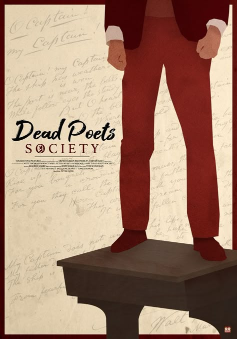 Dead Poets Society Poster, Society Poster, Dead Poets Society Aesthetic, Society 1989, Peter Weir, Oh Captain My Captain, Movie Wall Art, Captain My Captain, Film Poster Design