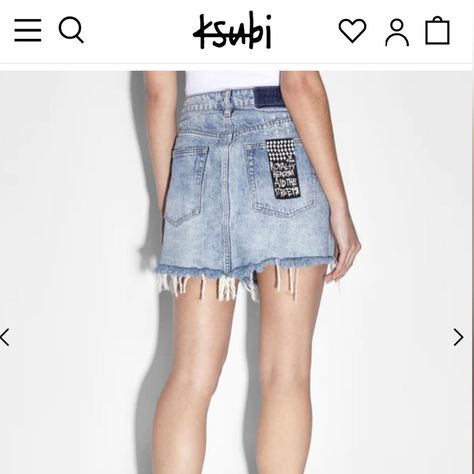 Brand New With All Tags And Bag It Comes With Couldn’t Fit Ksubi Skirt, Ksubi Skirt Outfit, Blue Jean Skirt, Pretty Skirts, Cute Birthday Outfits, Light Blue Jeans, Jean Skirt, Birthday Outfit, Skirt Outfits