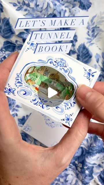 Christmas Tunnel Book, Carousel Book Tutorial, Tunnel Book Tutorial, Painting Tutorial Acrylic, 3d Tunnel, Tunnel Books, 3d Book, Tunnel Book, Cut Paper Illustration