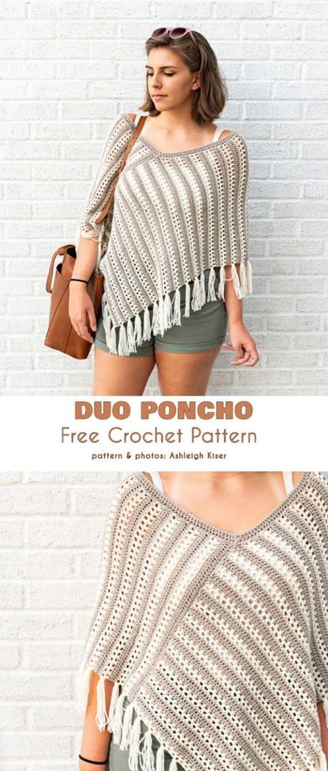 Crochet Poncho Free Pattern, Attractive Clothing, Poncho Crochet, Crochet Poncho Patterns, Poncho Pattern, Crochet Wrap, Shawl Crochet Pattern, Crochet Poncho, Crochet Hat